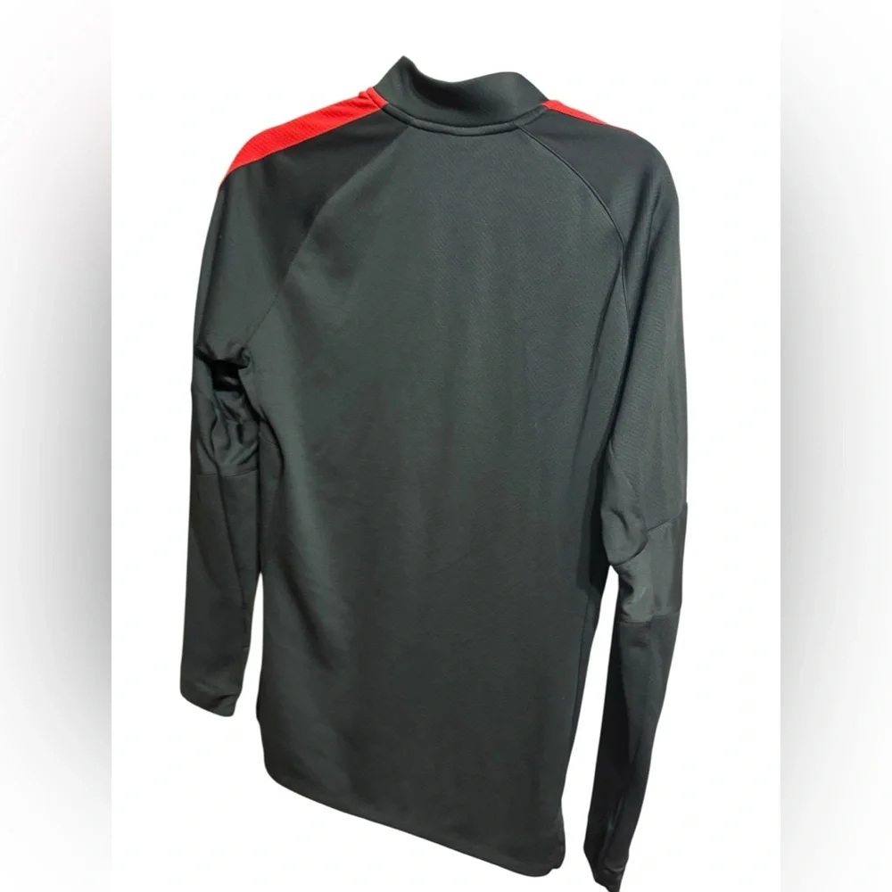 Nike Women’s Dri-FIT 1/4 Zip Training Top Black with Red Accents Sz M - Picture 8 of 8